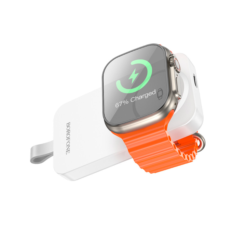 Powerbank Para Smartwatch Borofone Bj61 2500 Mah Blanco - Imagen 2