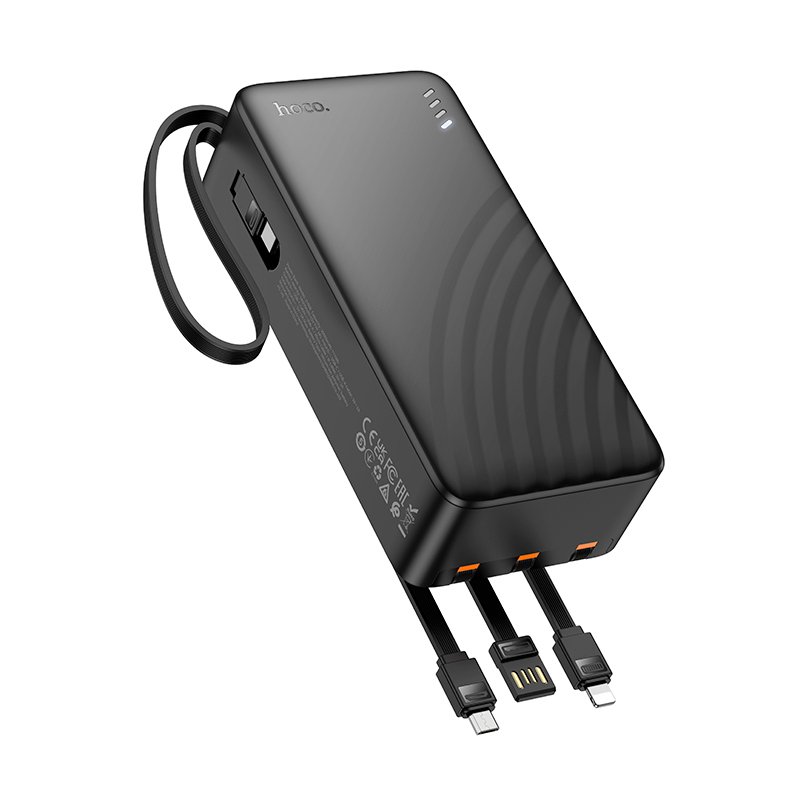 Bateria Portatil Powerbank Hoco J146ab Night Tide 30000 Mah Negro - Imagen 2
