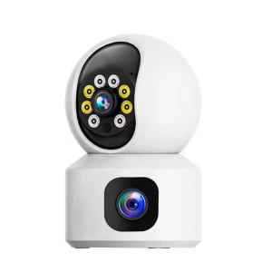 Cámara Seguridad Wifi Video Interior 360 Doble Z33 Full Hd Blanco
