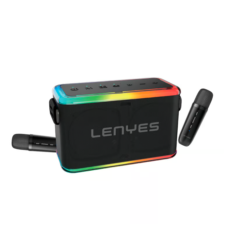 Parlante Bluetooth Lenyes S834 Karaoke 80w Negro - Imagen 2