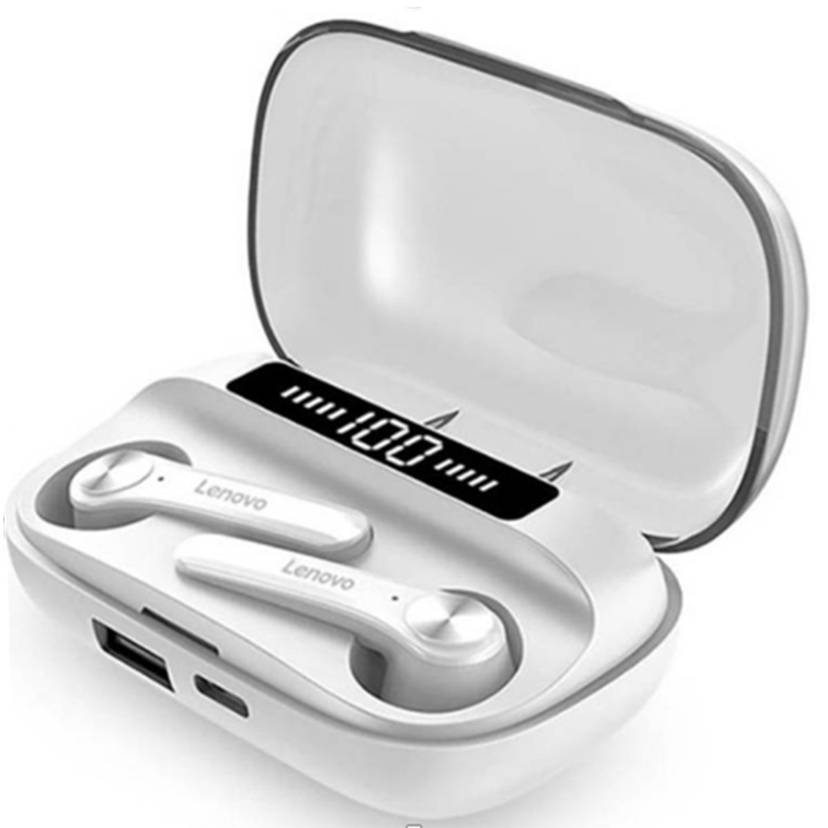 Audífonos In Ear Bluetooth Lenovo Qt81 Blanco - Imagen 2