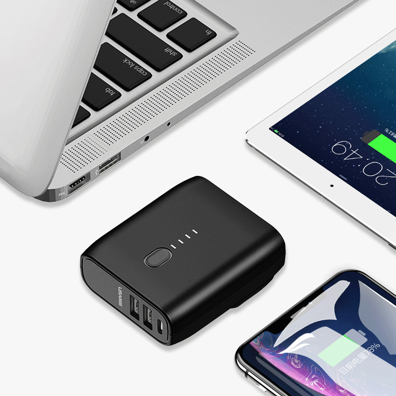 Powerbank Bateria Portatil y Cargador 2 en 15000 Mah Tipo C Usams - Imagen 5