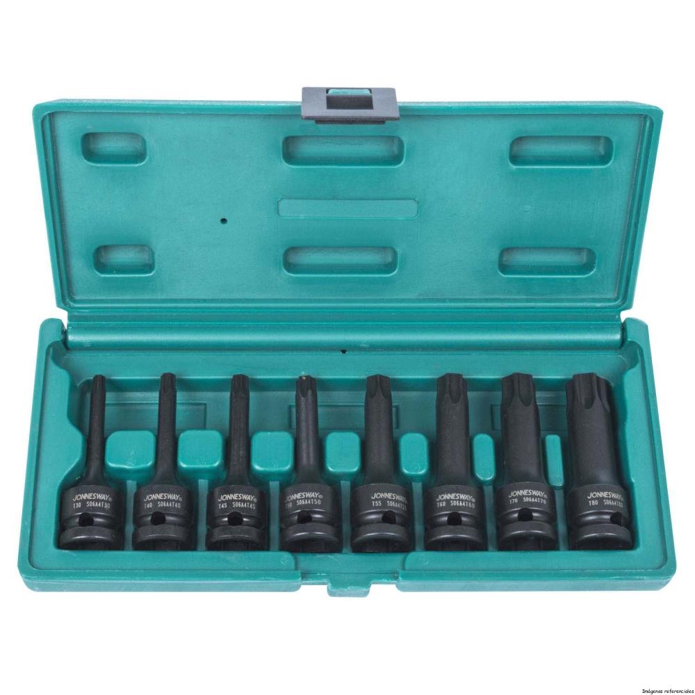 CAJA de DADOS IMPACTO TORX 9 piezas S06A408S - Imagen 3
