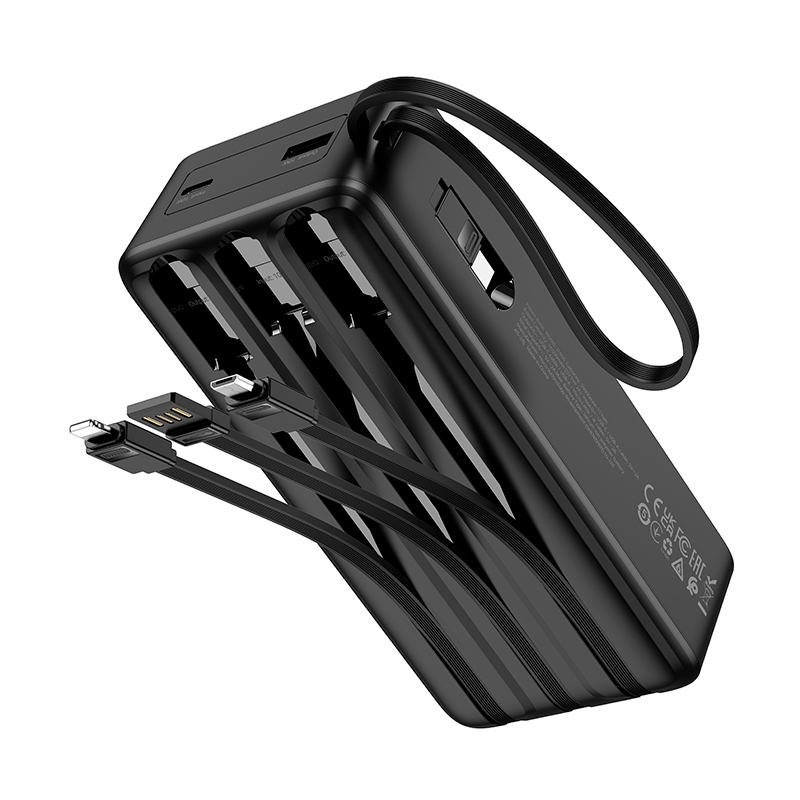 Bateria Portatil Powerbank Hoco J146ab Night Tide 30000 Mah Negro - Imagen 4
