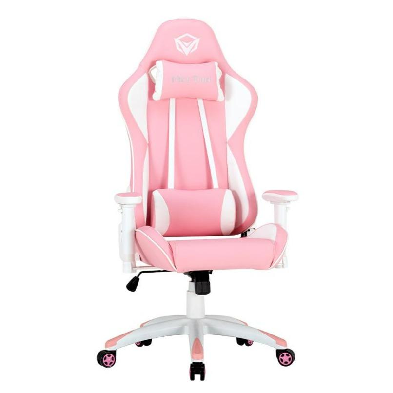 Silla Gamer Meetion CHR16 Rosado Blanco - Imagen 6