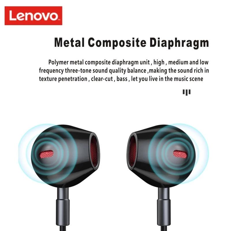 Audifonos Bluetooth Lenovo Deportivo He06 Rojo - Imagen 4