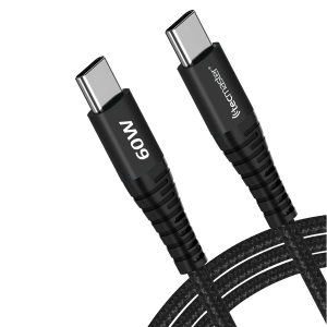 Cable Tecmaster Extension Tipo C a C 60w 2.5m Negro