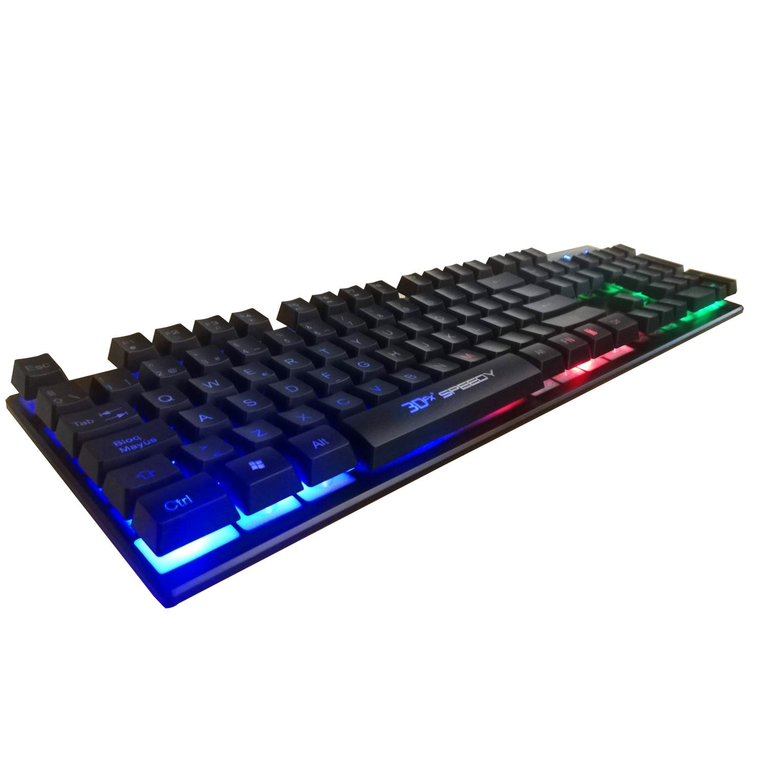 Teclado Gamer 3DFX Membrana Speedy Español 9080 Negro - Imagen 4
