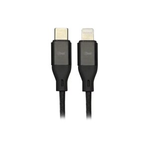 Cable Tipo C a Lightning Mfi Microlab 1m Reforzado Negro