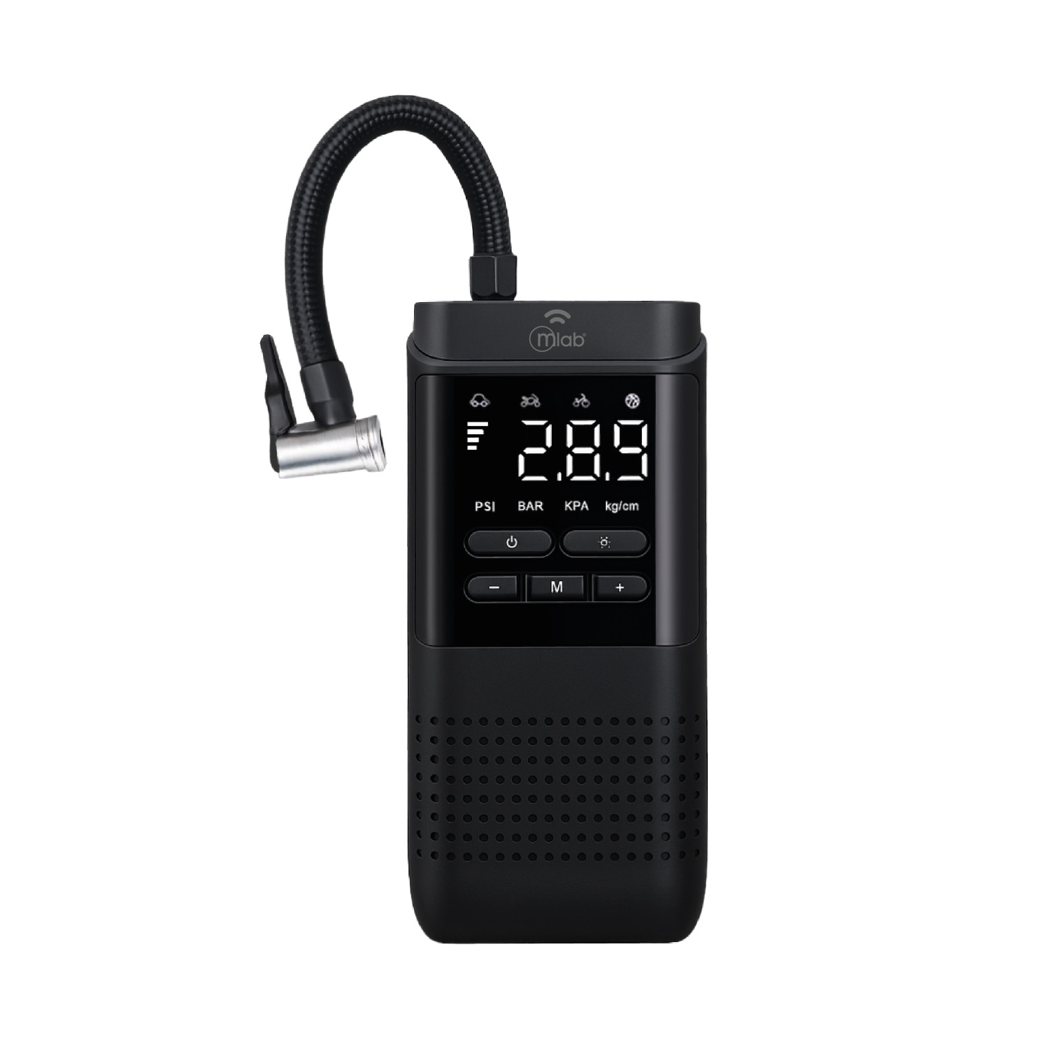 Compresor Powerbank Portatil Air Mlab 4000 Mah Linterna Negro - Imagen 2