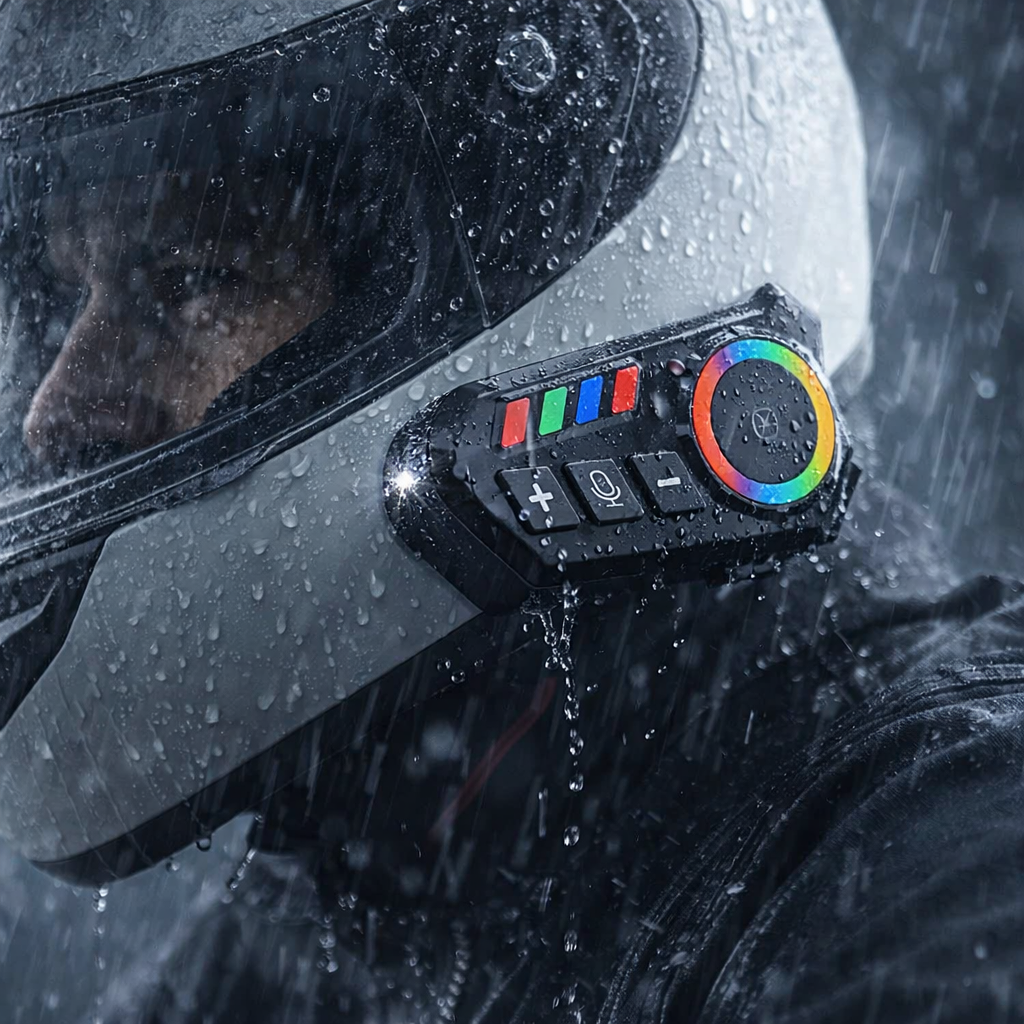 Audífono Bluetooth Para Casco de Motocicleta Con Audio HD, Control por Voz y Resistencia al Agua - Imagen 3