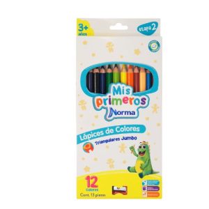Colores Norma Jumbo X12 Lápices De colores Triangulares