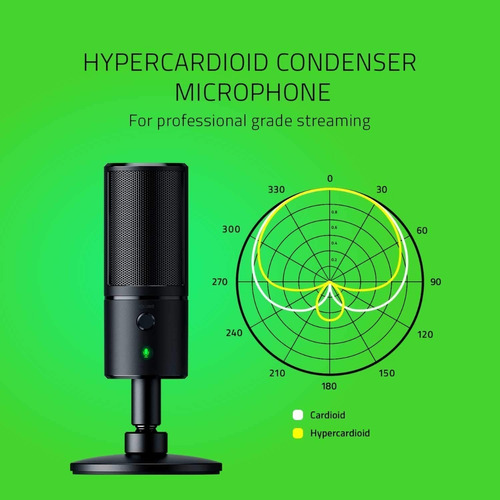 Micrófono Streamer Razer Seiren Emote Emoticon Negro - Imagen 5