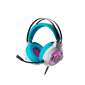 Headphone Xtech Spider Gwen Blanco y Azul 3.5 MM