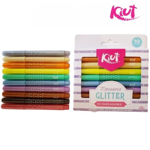 Marcadores Kiut Glitter X10 Norma - Imagen 3
