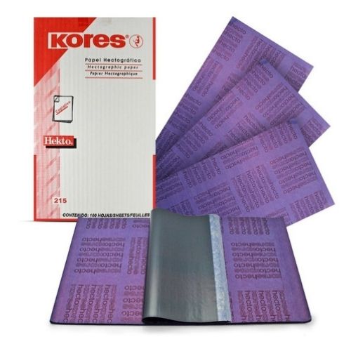 Papel Hectografico – Marca Korés Tamaño Oficio Unidad Y Paquete