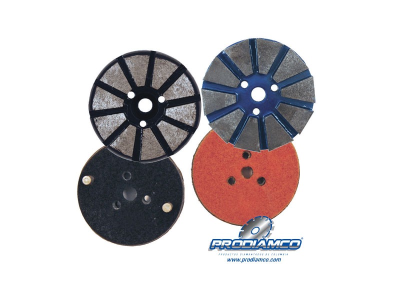 Platina Diamantada 3″ Tipo Pizza para Concreto Grano 100 - Imagen 2