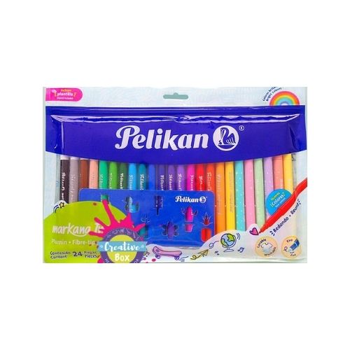 Plumones Pelikan Markana Twist Paquete De 18 + 6 - Imagen 2