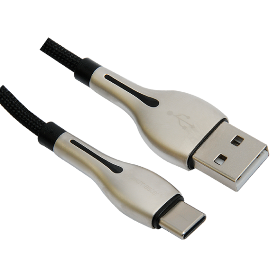 Cable Tipo C Nylon Reforzado 3.1a Tecmaster Negro - Imagen 4