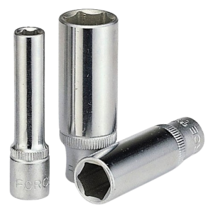 Dado largo 1/2″ de 19 mm. hexagonal. (5457719) FORCE (unidad)