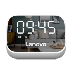 Parlante Bluetooth Lenovo TS13 Reloj Despertador Digital Blanco