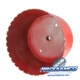 Broca Diamantada Mega Saca Nucleos de 9″ Perforacion de Concreto