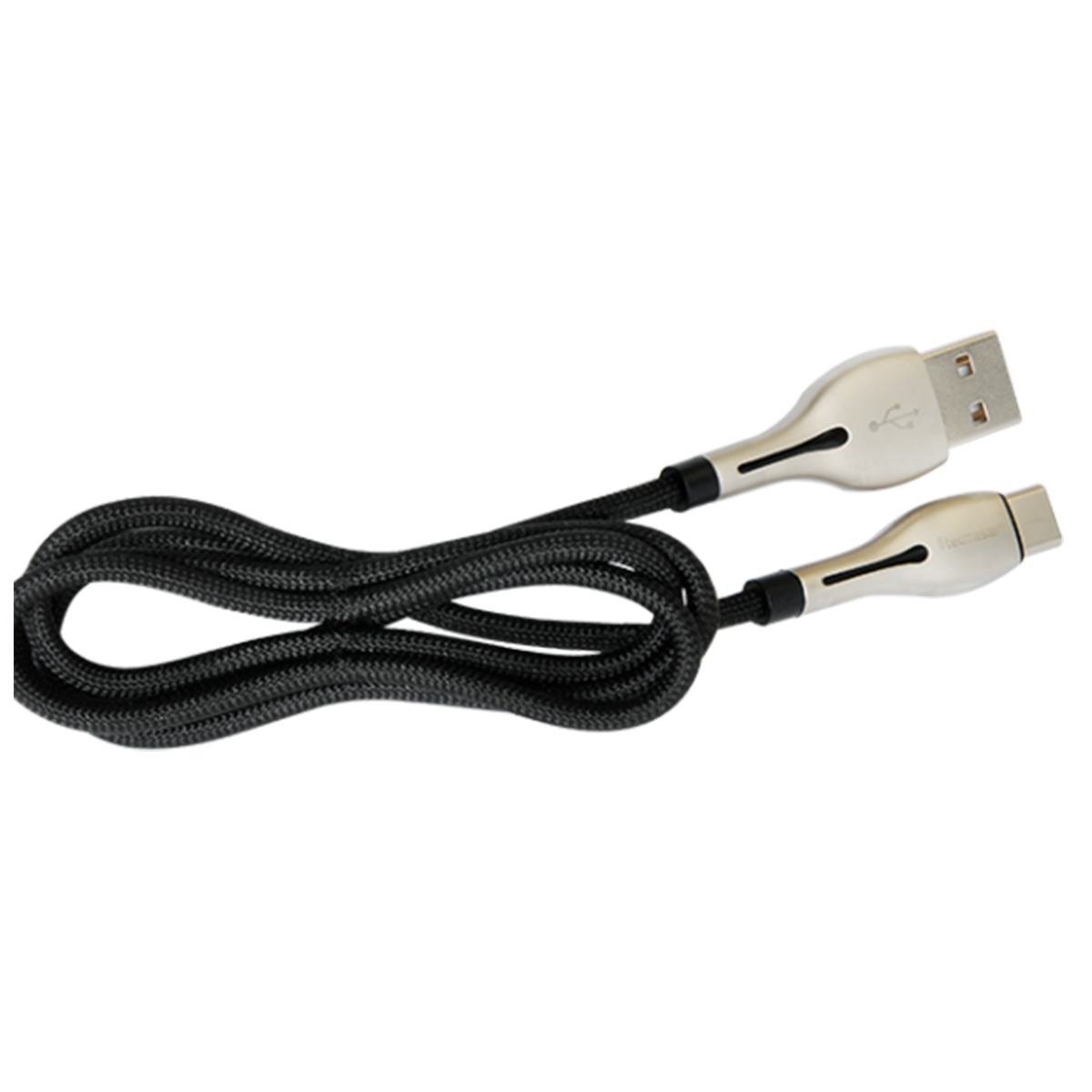 Cable Tipo C Nylon Reforzado 3.1a Tecmaster Negro - Imagen 2