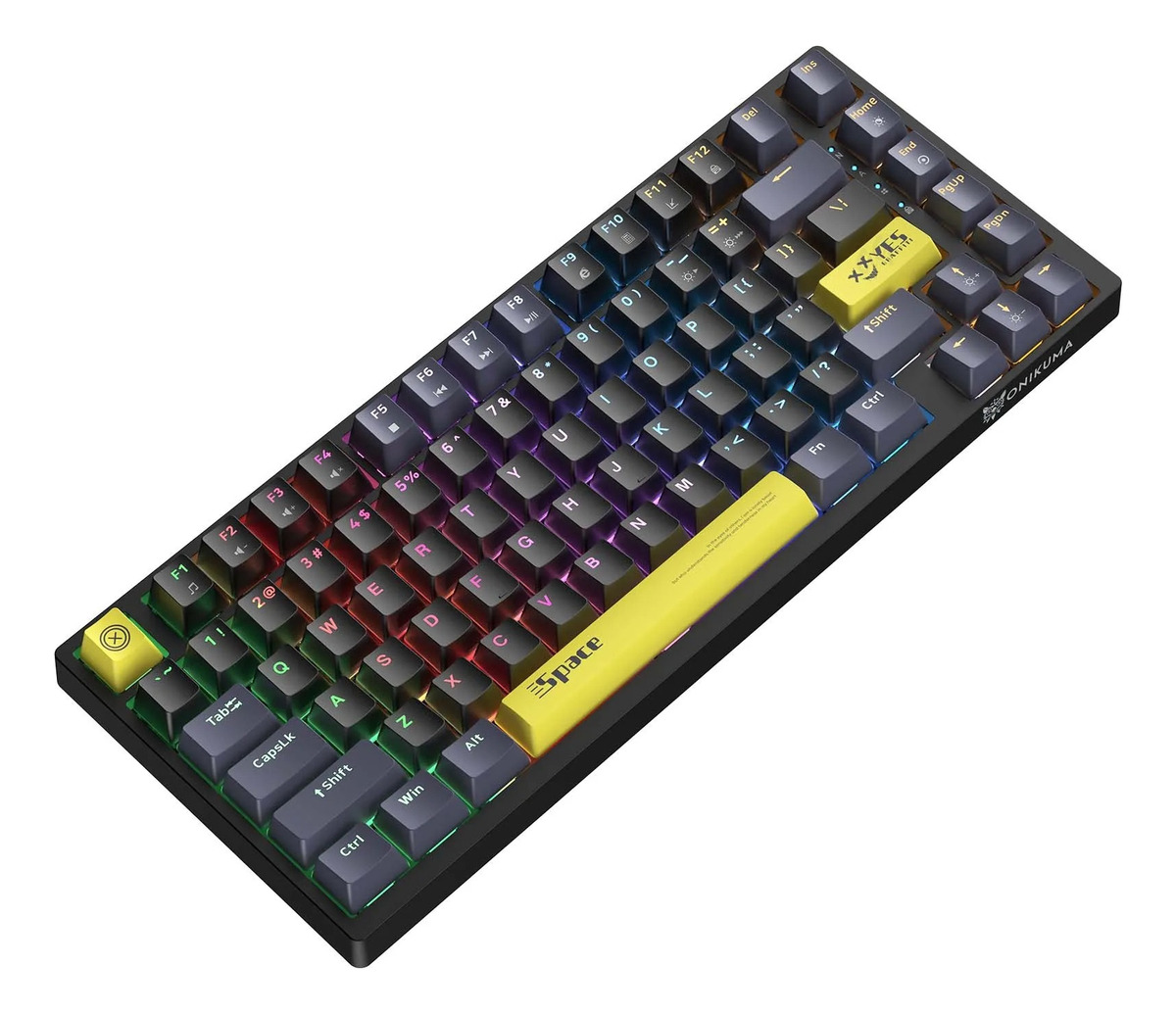 Teclado Gamer Mecanico Onikuma G52 Rgb 82 Teclas Ingles Negro - Imagen 4