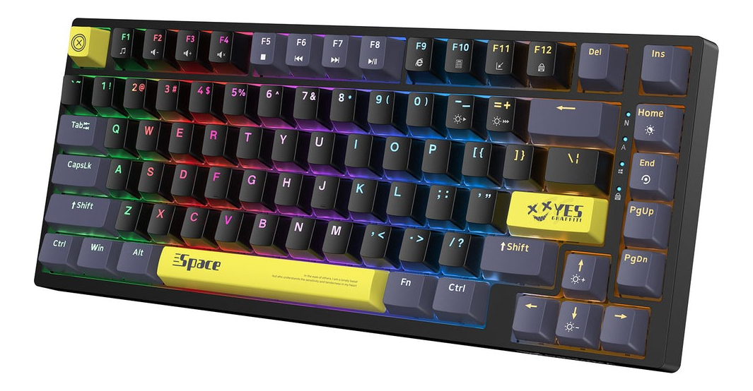 Teclado Gamer Mecanico Onikuma G52 Rgb 82 Teclas Ingles Negro - Imagen 3