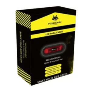Luz de Seguridad Foxcomm Casco Moto