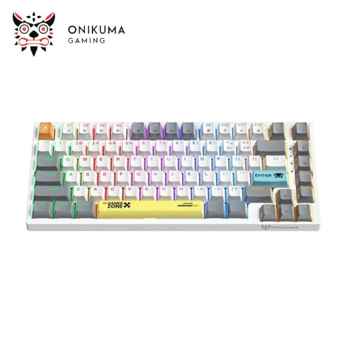 Teclado Gamer Mecanico Onikuma G58 Rgb 82 Teclas Ingles Blanco - Imagen 3