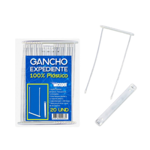 Gancho Legajador Plástico Expediente Icopel X 20