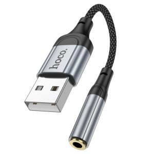 Tarjeta Sonido Usb a Jack 3.5mm Hoco Ls36 Negro