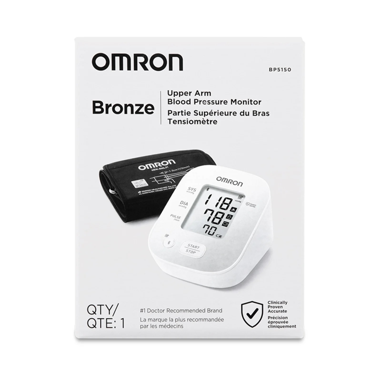 Medidor Presión Omron Bronze BP5150 (Bluetooth) - Imagen 3