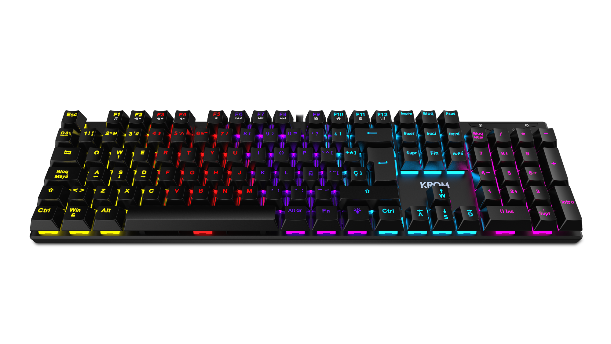 Teclado Gamer Mecánico Krom Kasic Rgb Negro - Imagen 3