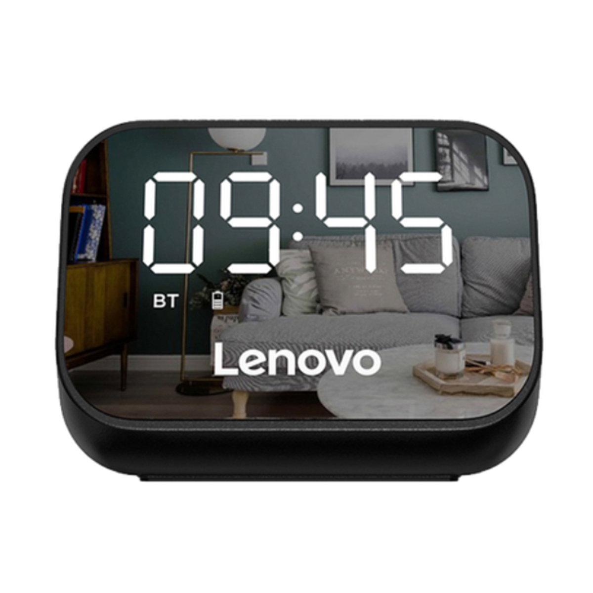 Parlante Bluetooth Lenovo TS13 Reloj Despertador Digital Negro - Imagen 2