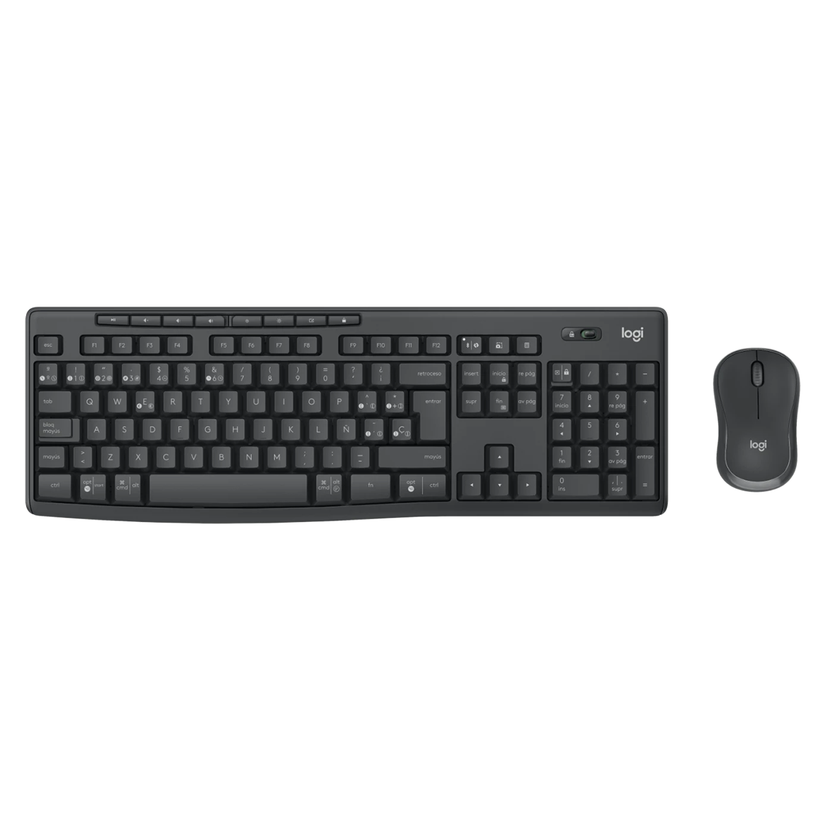 Kit Teclado y Mouse Logitech Inalambrico Mk370 Negro - Imagen 2