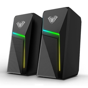 Parlantes Gamer Aula Wind N-521 Rgb Negro