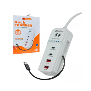 Cargador Solma Tipo Regleta 140w Súper Carga Rápida Blanco
