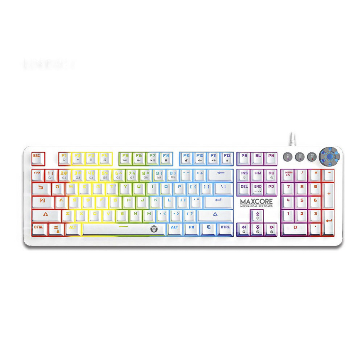 Teclado Gamer Mecánico Fantech Max Core Mk852 Space Edition Blanco - Imagen 2