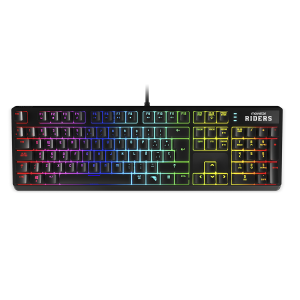 Teclado Gamer Mecanico Krom Movistar Riders Rgb Negro