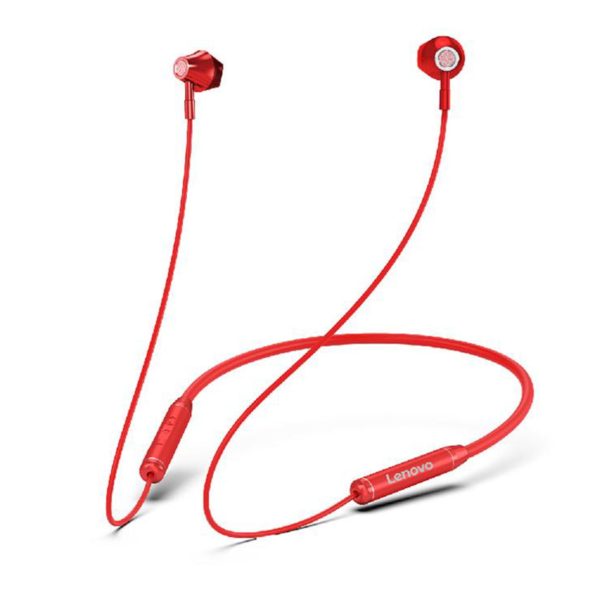 Audifonos Bluetooth Lenovo Deportivo He06 Rojo - Imagen 2