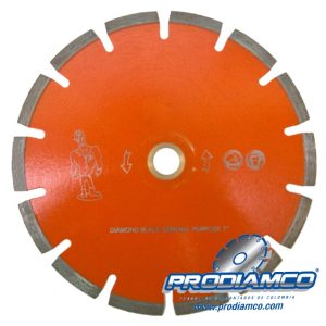 Disco Diamantado 9” segmentado Multiproposito Línea Santorini