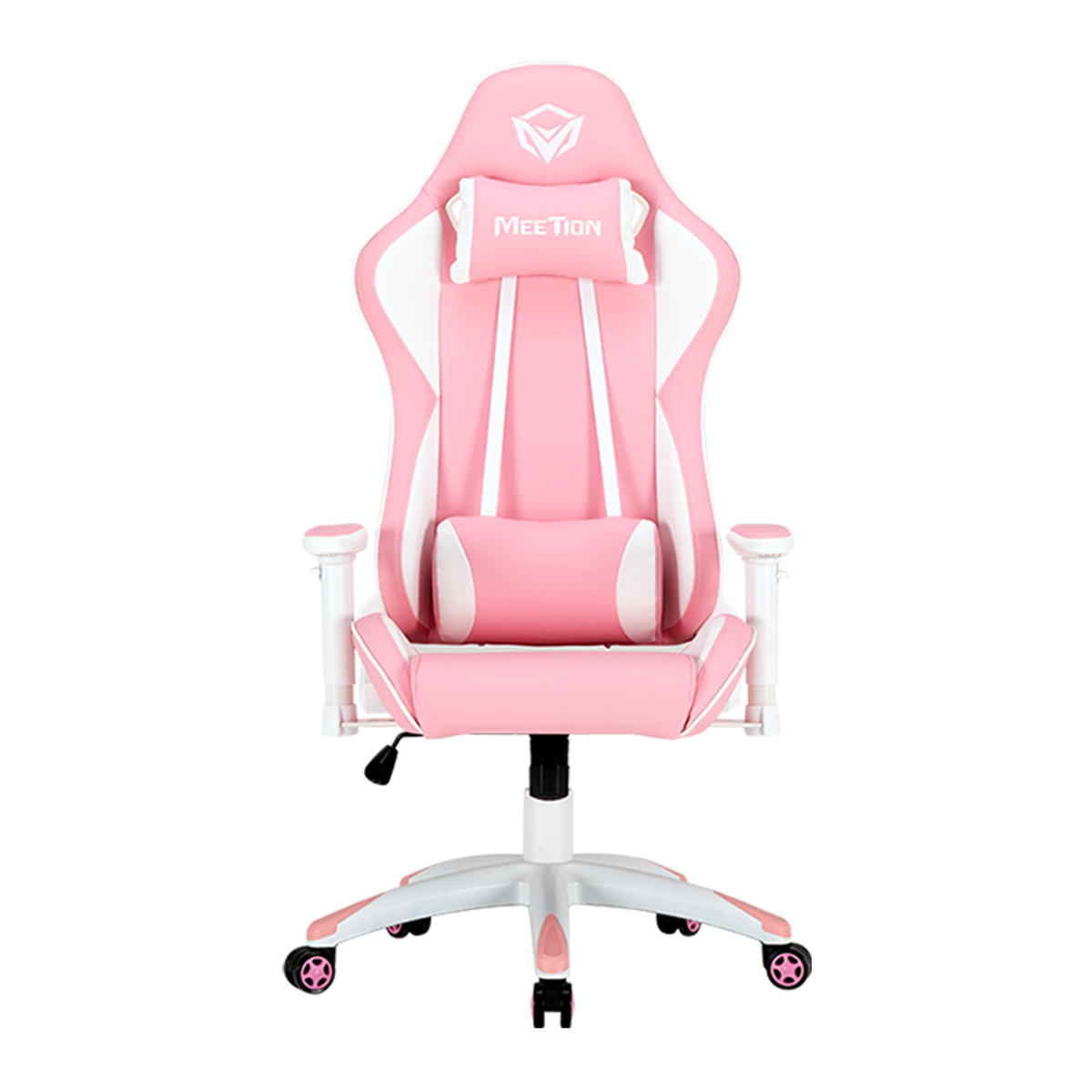 Silla Gamer Meetion CHR16 Rosado Blanco - Imagen 2