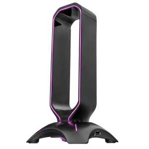 Soporte Base Audifonos Gamer Trust Gxt 265 Cintar Rgb Negro