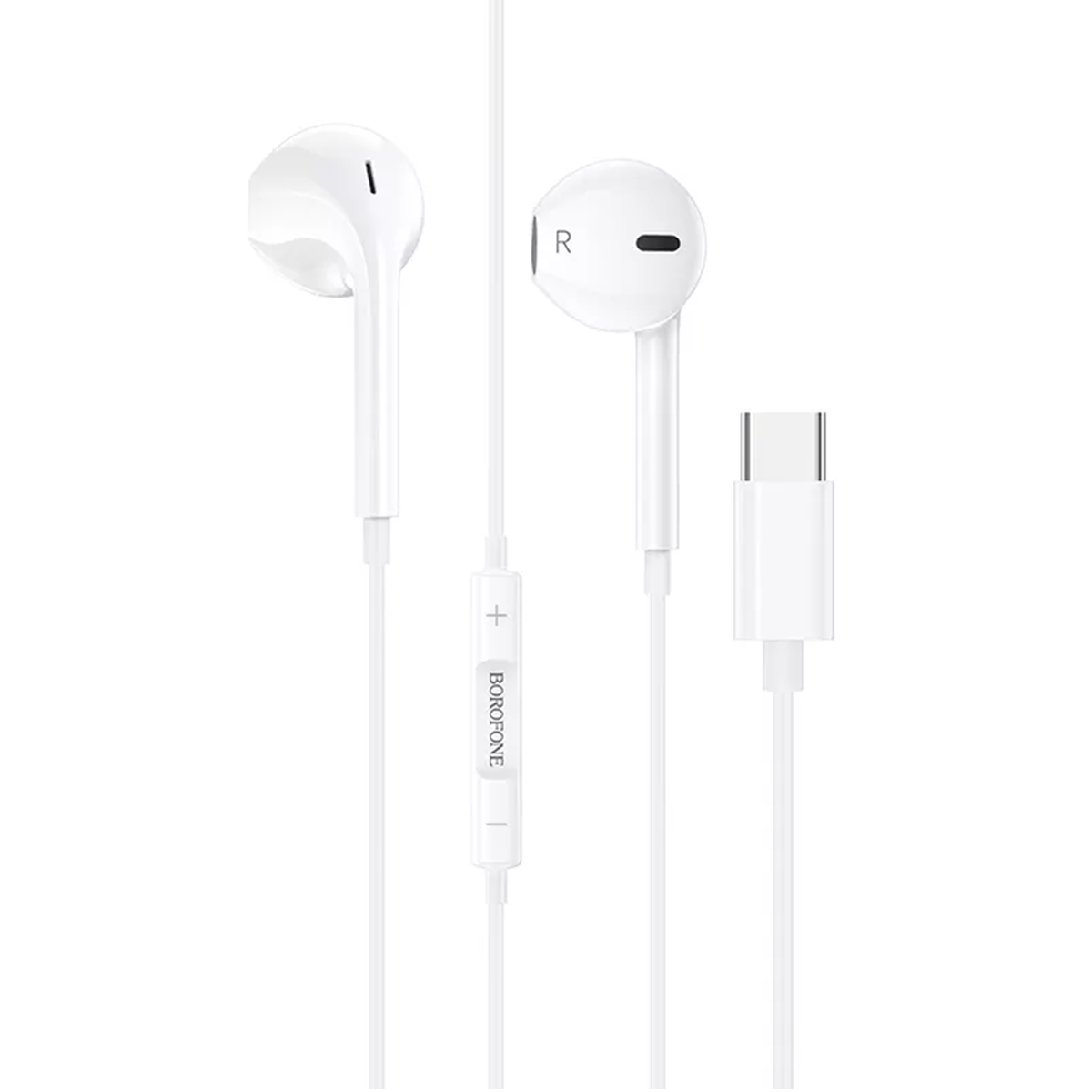Audifonos In Ear Borofone Conector Tipo C Bm60 Blanco - Imagen 2